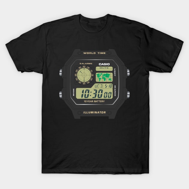 Casio AE1200 T-Shirt by RadDadArt